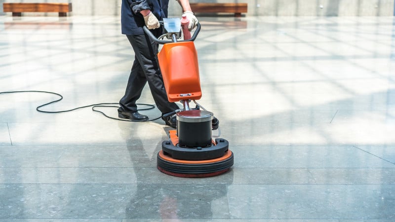 Hard floor cleaning and polishing services in Houston for a spotless, professional shine.