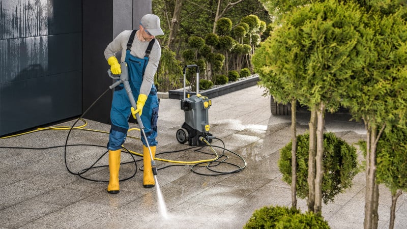 Commercial pressure washing services in Bronx removing dirt, grime, and buildup from exterior surfaces.